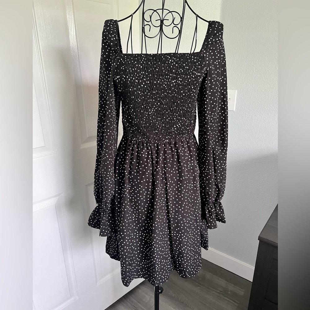Black and White Polka Dot Dress